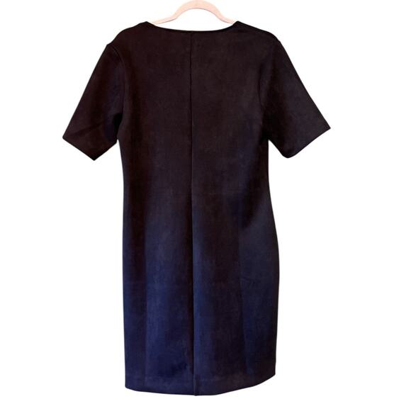 Spanx Faux Suede Column Dress Black Size Medium - Picture 2 of 5
